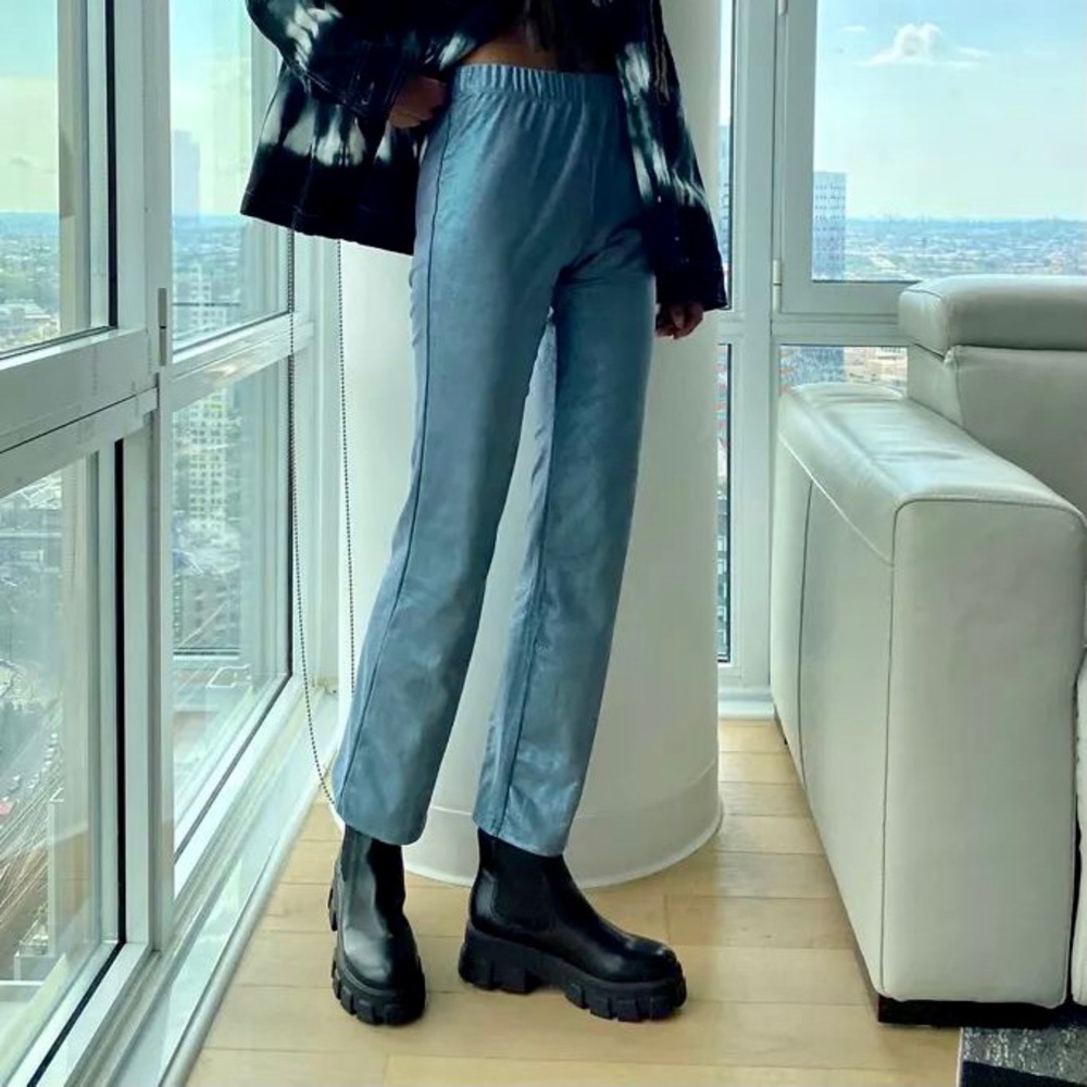 UO Hot Lava Blue Glitter Pull-On Pant